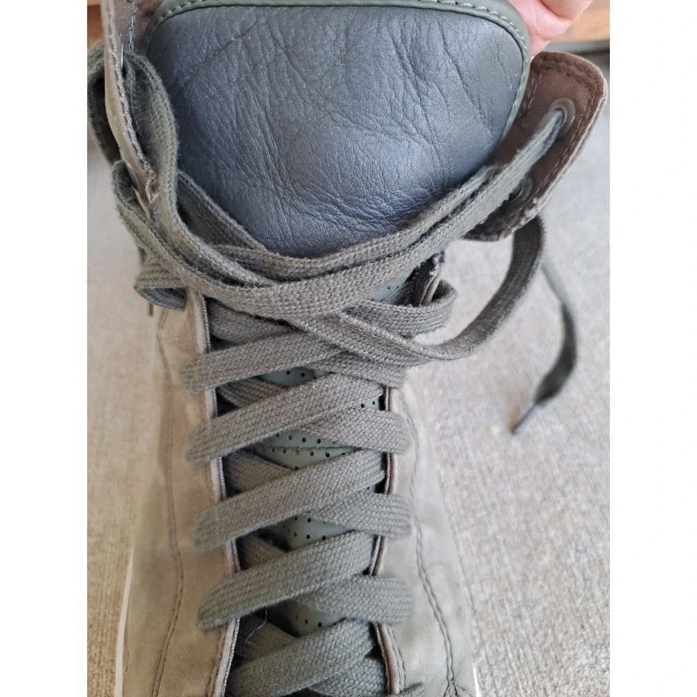 Converse Chuck Taylor All Star High-Top Olive Green Leather Sneakers M 12 W 14 - Picture 13 of 16